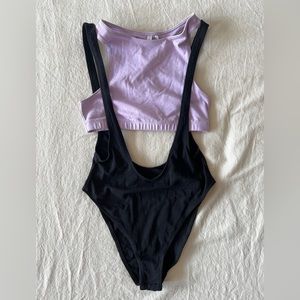 Colorblocking Bodysuit